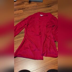 Christopher & Banks Vibrant Red Cardiganistopher Banks